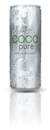 100% pure coconut water in can